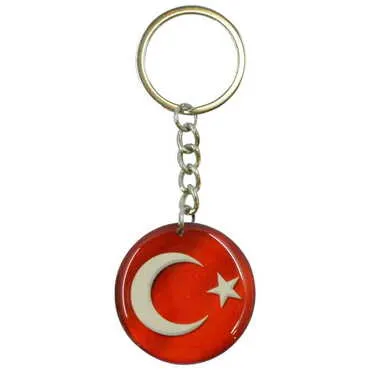 Ataturk Themed Double Face Printed Epoxy Keychain - 2