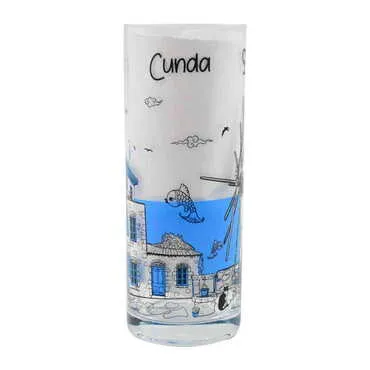 Cunda Themed Custom Printed Raki-Ouzo Glass