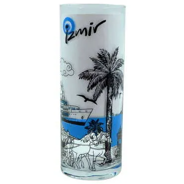 Izmir Themed Custom Printed Raki-Ouzo Glass - 3