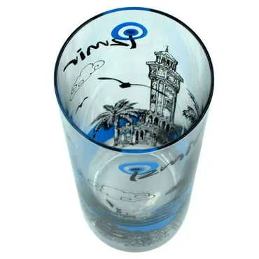 Izmir Themed Custom Printed Raki-Ouzo Glass - 4