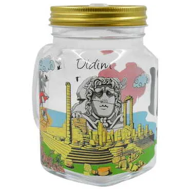 Toptan Didim Temalı Myros Kapakli Kulplu Bardak 350 Cc - Standart - 3