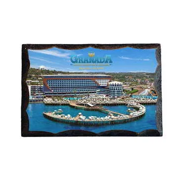 Hotel Themed Printed Wooden Desktop Decor 45x65 mm