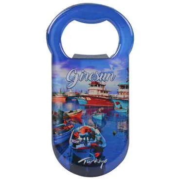 Giresun Themed Customizable Metal Magnetic Bottle Opener 90x45 mm