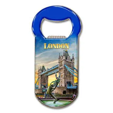 Toptan Londra Temalı Myros Metal Klasik Açacak Magnet 90x45 mm - Standart - 3