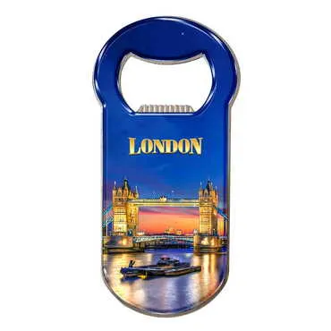 Toptan Londra Temalı Myros Metal Klasik Açacak Magnet 90x45 mm - Standart - 6