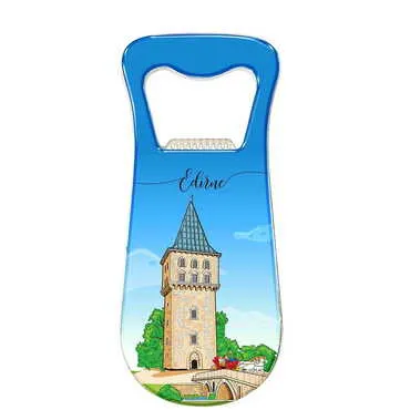 City Themed Customizable Metal Magnetic Bottle Opener 95x42 mm - Standart - 3