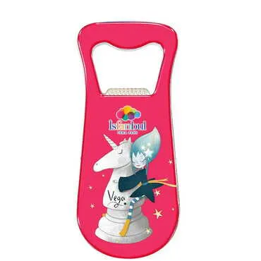 Theme Park Themed Customizable Metal Magnetic Bottle Opener 95x42 mm