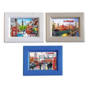 City Themed Small Wooden Printed Frame 120x150 mm - Standart - 2