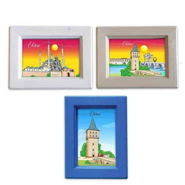 City Themed Small Wooden Printed Frame 120x150 mm - Standart - 3