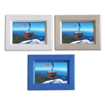 Toptan Teleferik Temalı Ahşap Küçük Boy Çerçeve 120x150 mm