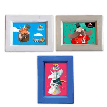 Theme Park Themed Small Wooden Printed Frame 120x150 mm