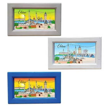 Edirne Themed Medium Wooden Printed Frame 130x205 mm