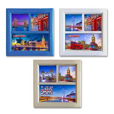 City Themed Big Wooden Printed Frame 210x210 mm - Standart - 2