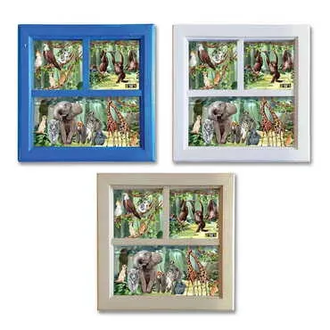 Zoo Themed Big Wooden Printed Frame 210x210 mm