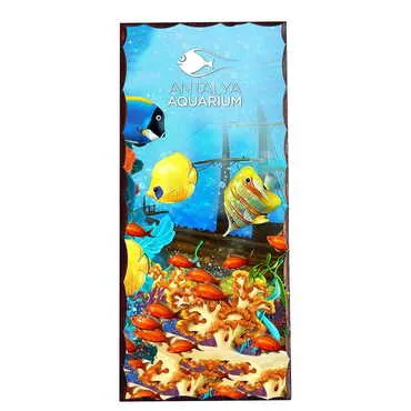 Toptan Aquapark Temalı Myros Ahsap Masif Pano Panaromik Küçük 40x80 mm - Standart