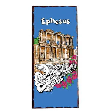 Museum Themed Panaromic Printed Wooden Desktop Decor 40x80 mm