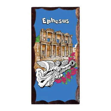 Museum Themed Panaromic Printed Wooden Desktop Decor 53x117 mm