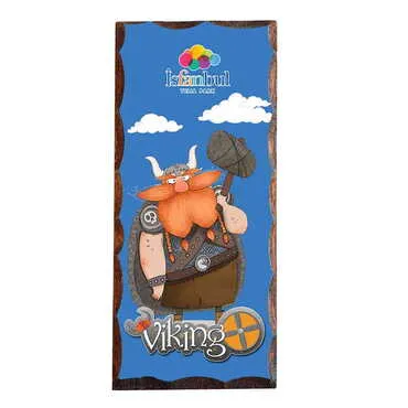 Theme Park Themed Panaromic Printed Wooden Desktop Decor 75x166 mm