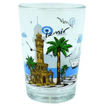 Izmir Themed Color Printed Glass Of Water - Standart - 5