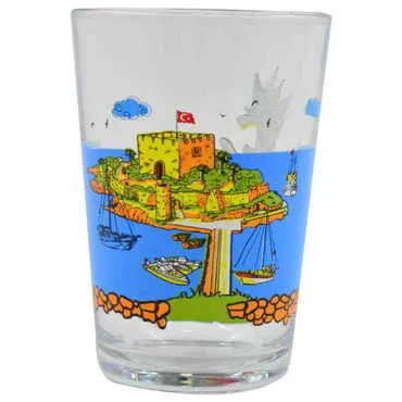 Toptan Kuşadası Temalı Myros Renkli Baskılı Su Bardağı - Standart - 2