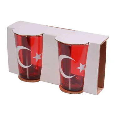 Turkey Themed Water Glass Set Two Pcs