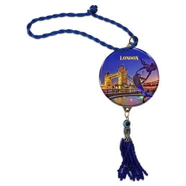 London Themed Metal Car Hanging