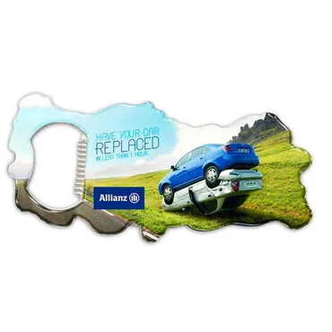 Promotional Map Shaped Metal Magnetic Bottle Opener 100x45 mm - Standart - 3