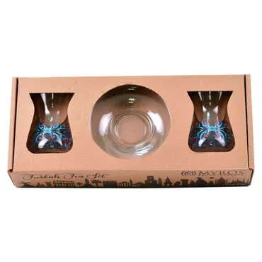 Colored Tea Glass Set Of 2 Pcs - 2