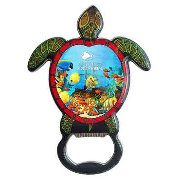Toptan Aquapark Temalı Myros Kaplumbağa Açacak Magnet T 103*75 Mm