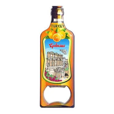 Toptan Müze Temalı Myros Metal Yağ Şişesi Açacak Magnet 115x39 mm