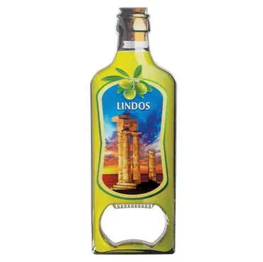 Customazible Bottle Shaped Metal Magnetic Bottle Opener 115x39 mm - Standart