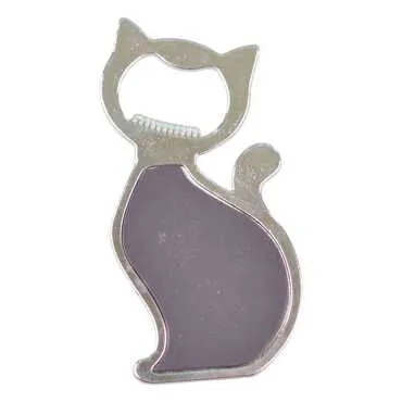 Alanya Themed Cat Shaped Metal Magnetic Bottle Opener 97x48 mm - 2
