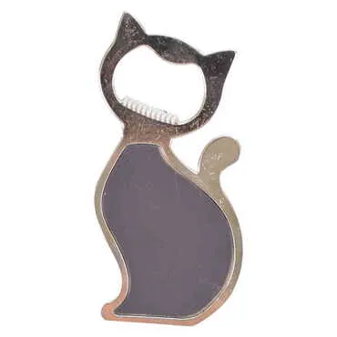 Turunc Themed Cat Shaped Metal Magnetic Bottle Opener 97x48 mm - Standart - 2
