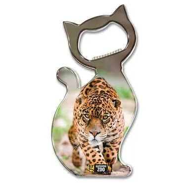 Toptan Hayvanat Bahçesi Temalı Myros Metal Kedi Açacak Magnet 97x48 mm