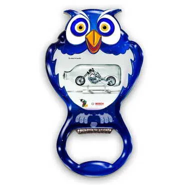 Toptan Promosyon Myros Metal Baykuş Açacak Magnet 88x47 mm - Standart - 2
