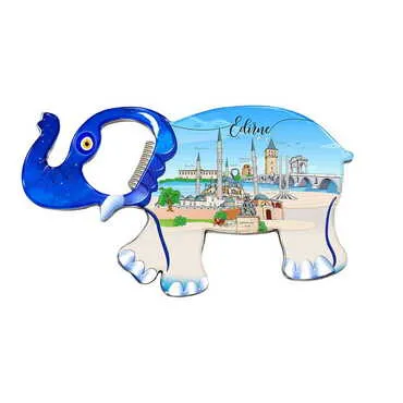 Toptan Şehre Özel Myros Metal Fil Açacak Magnet 98x61 mm - Standart - 3