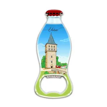 Toptan Şehre Özel Myros Metal Kola Şişesi Açacak Magnet 120x41 mm - Standart - 3