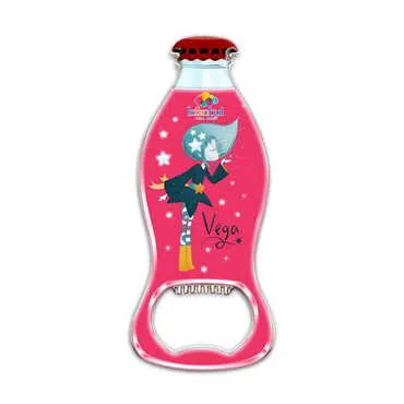Theme Park Themed Coke Bottle Shaped Metal Magnetic Bottle Opener 120x41 mm