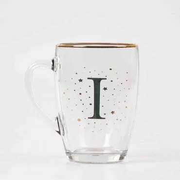 Toptan Harf Cam Kupa - Standart - 10