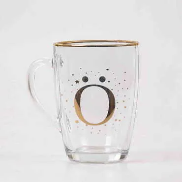 Toptan Harf Cam Kupa - Standart - 24