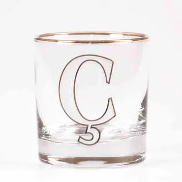Monogram Whiskey Glass - Standart - 22