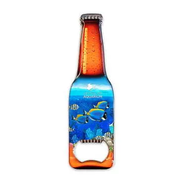 Toptan Aquapark Temalı Myros Metal Bira Şişesi Açacak Magnet 130x39 mm