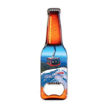 Cable Card Themed Beer Bottle Shaped Metal Magnetic Bottle Opener 130x39 mm - Standart