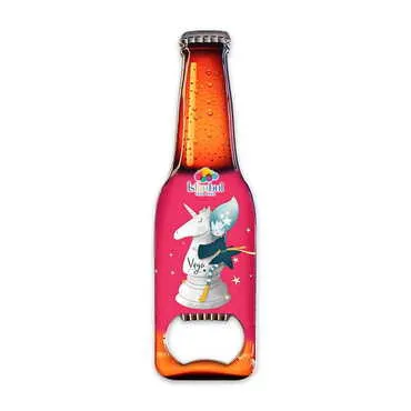Theme Park Themed Beer Bottle Shaped Metal Magnetic Bottle Opener 130x39 mm