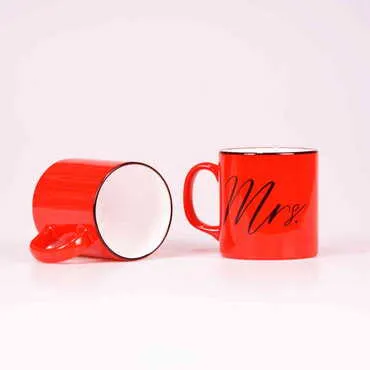 Mr. & Mrs. Ceramic Mug Set Of 2 - Standart - 4