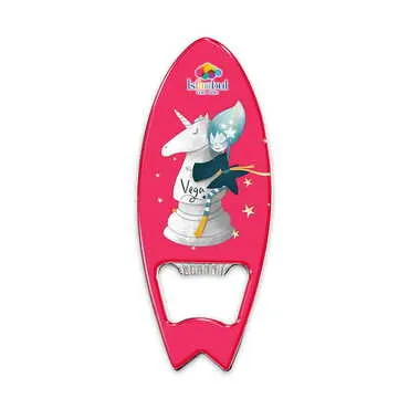 Toptan Tema Park Temalı Myros Metal Sörf Açacak Magnet 128x45 mm