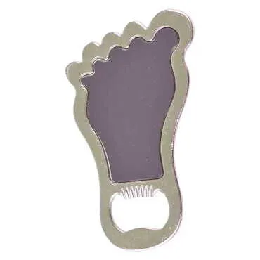 Marmaris Themed Foot Shaped Metal Magnetic Bottle Opener 100x59 mm - 2