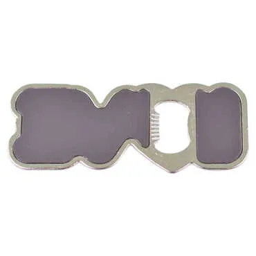 Aquapark Themed Love Letter Shaped Metal Magnetic Opener 114x47 mm - Standart - 2