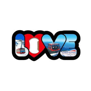 Cable Card Themed Love Letter Shaped Metal Magnetic Opener 114x47 mm
