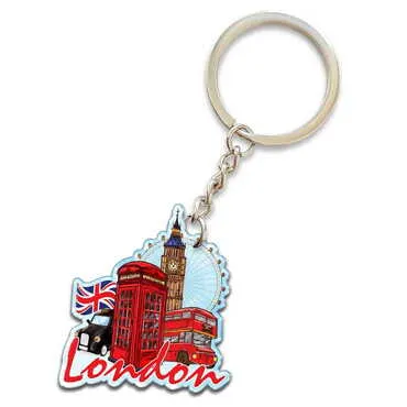 City Themed Custom Shape Double Face Printed Epoxy Keychain - Standart - 2